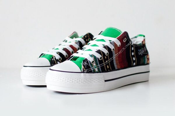 Zapatilla de la marca JulieTa manchega en verde #julietamente