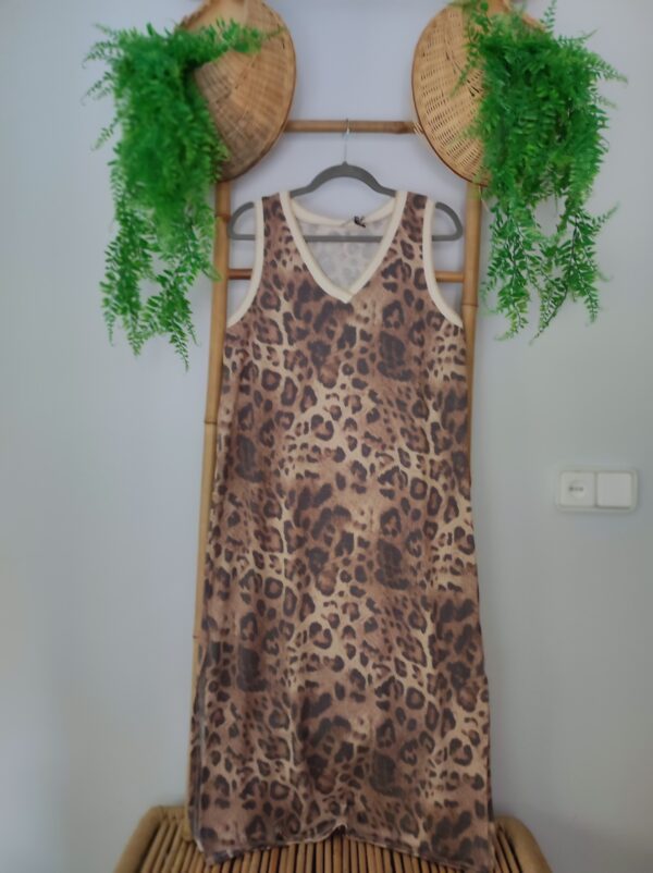 Vestido estampado leopardo